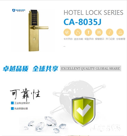 防盗电子密码锁高安全锁体、先进的加密算法详情图一