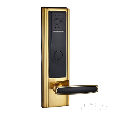 KAD科安达酒店门锁智能刷卡锁直板仿金色KAD-208D主图