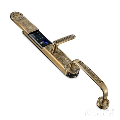 欧莱斯顿 指纹锁智能锁别墅门古典奢华家用电子锁