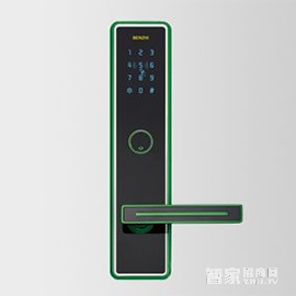 奔智绿色密码锁 家用智能锁