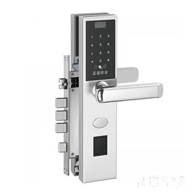 蓝昇指纹锁密码锁直板不锈钢材质PVD金色LK-A7主图