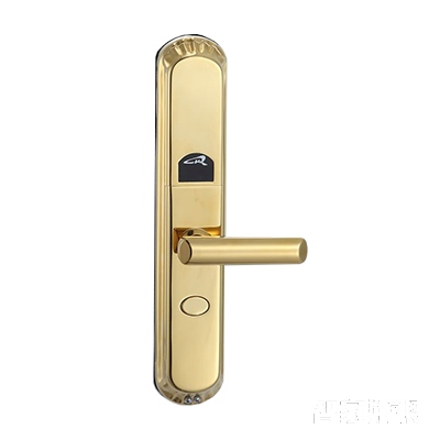蓝昇指纹锁密码锁滑盖PVD金色不锈钢材质LK-R7-CR主图