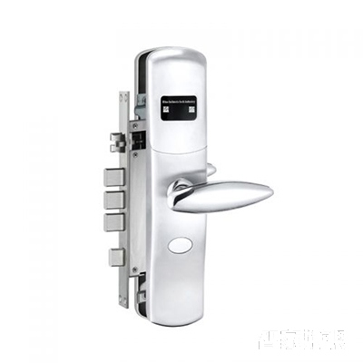 蓝昇指纹锁密码锁滑盖不锈钢材质银色LK-A8主图