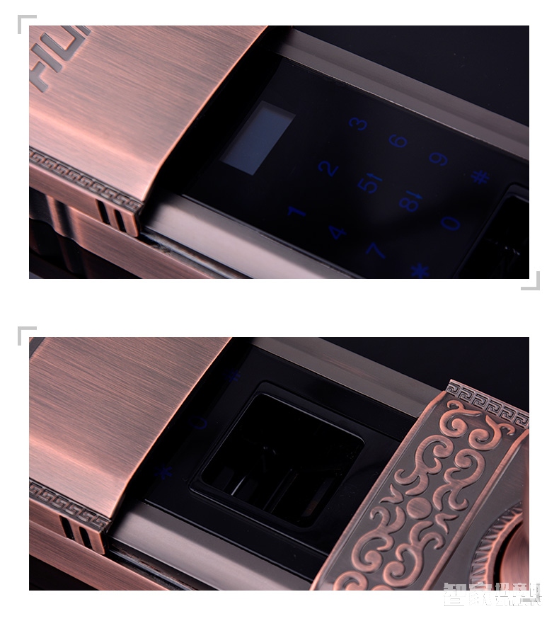 钛合金智能锁OLED显示屏、HUNE触摸技术详情图四