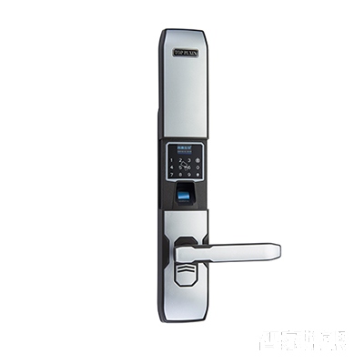 PUXIN普鑫智能指纹锁密码锁刷卡锁滑盖棕间银ZW-8001主图