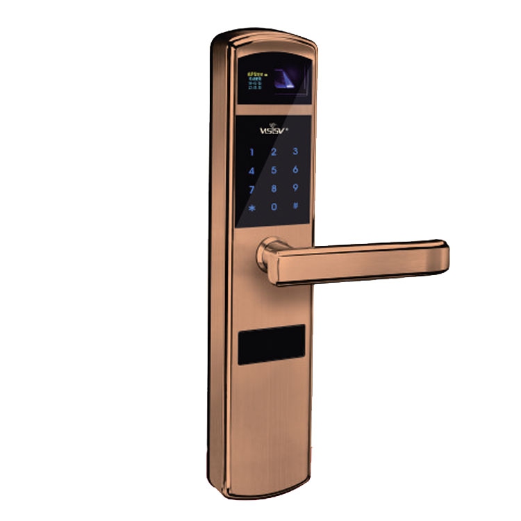 威萨 指纹锁家用防盗电子锁防盗门锁智能门锁V8B磁卡锁密码