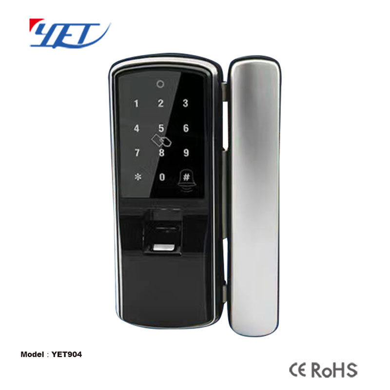 遥尔泰智能锁 玻璃门指纹锁 办公室防盗刷卡锁CYS-904