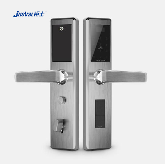 钜士智能锁 直板指纹锁 家用电子密码锁JS521