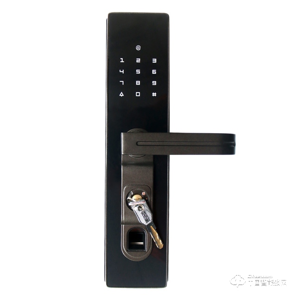兴飞智能锁 黑色指纹锁 家用防盗电子密码锁