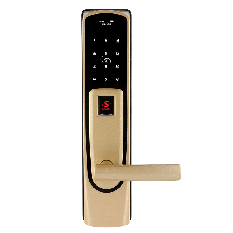 车安科技智能锁 家用防盗门指纹密码锁