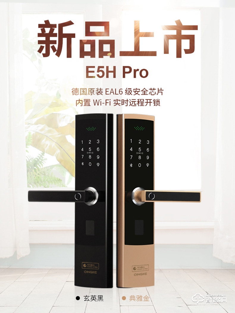青稞智能锁 E5H Pro家用电子防盗WIFI远程智能锁
