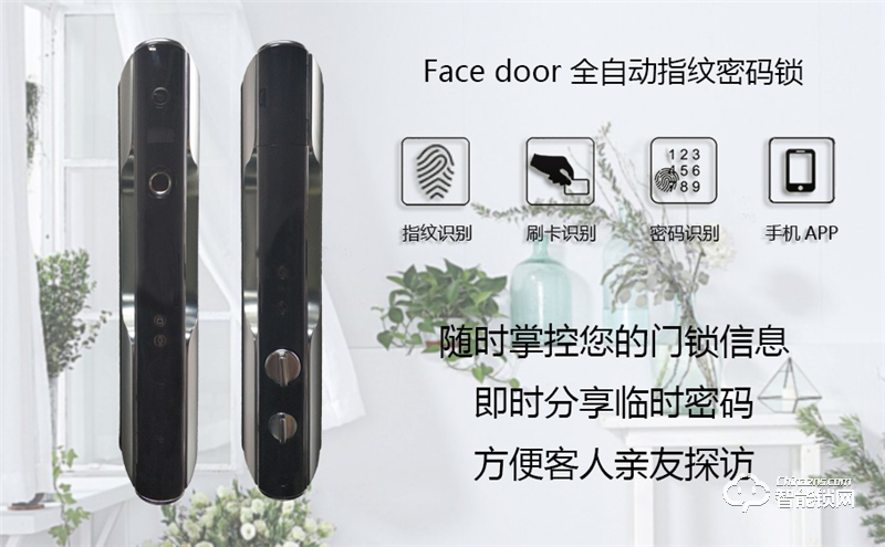 中祥Facedoor智能锁 F19-E1全自动手机APP智能锁