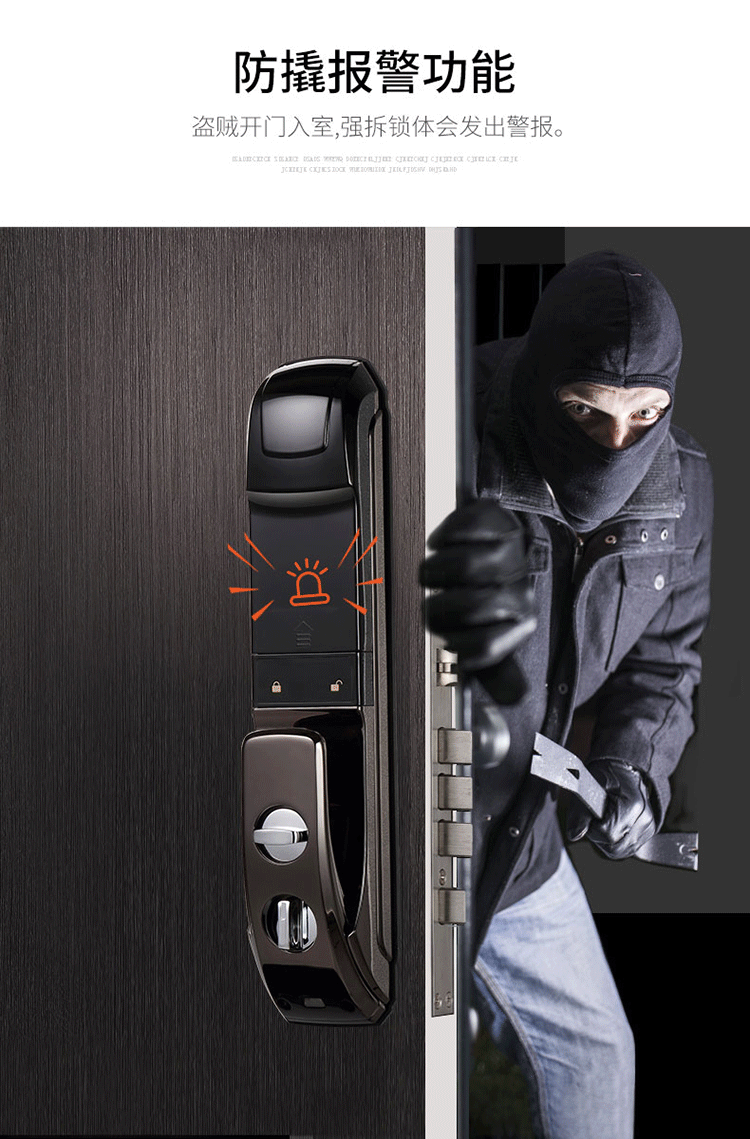 智罗智能锁 K5家用防盗门全自动智能锁