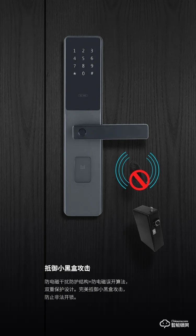 名门静音门锁 EZ-M8全自动防盗智能门锁