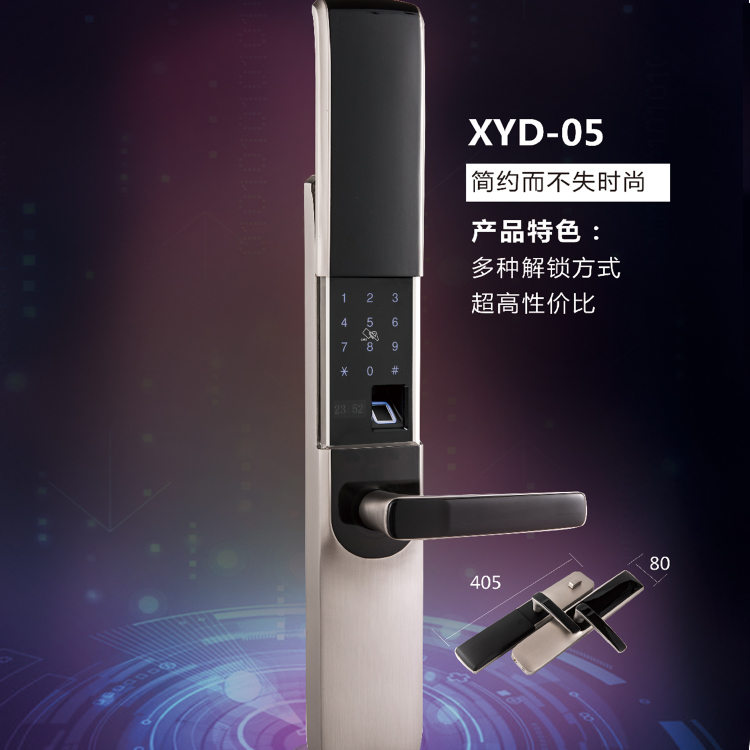 芯亿迪智能锁 XYD-05滑盖家用防盗门智能锁