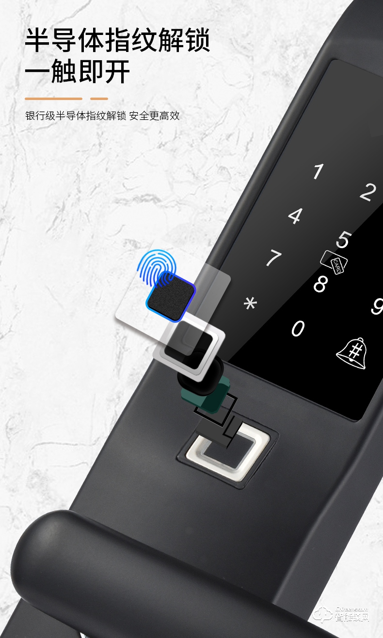 英菲迪尔智能锁 Z8全自动直板密码指纹锁.jpg