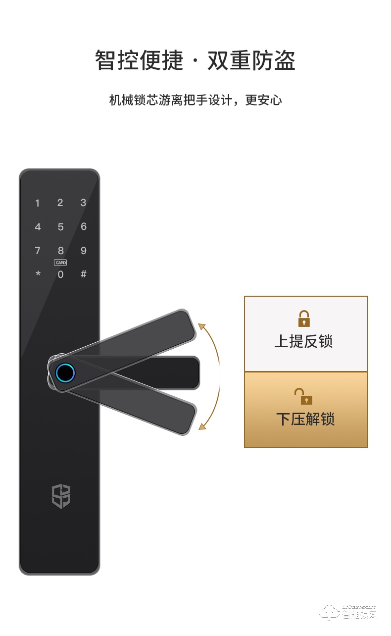石将军智能锁 S3Pro家用防盗门智能门锁密码锁.jpg