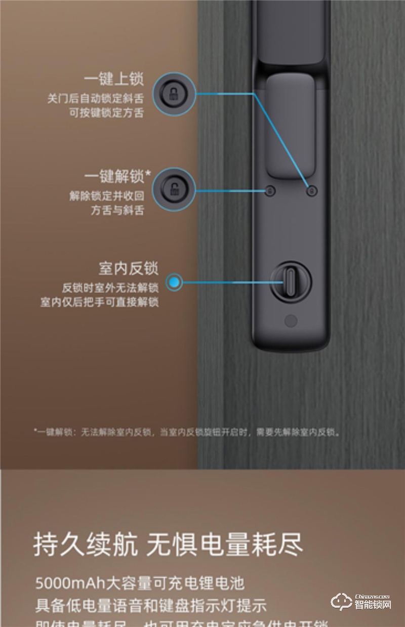 汇泰龙3D人脸识别指纹锁D1f 智能锁家用防盗门锁